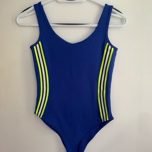 Blue bodysuit